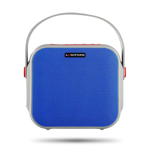 LUMIFORD GoFash-NY 12W Bluetooth Speaker with Alexa Built-in voice control, IPX5 water Proof, 11 hours Play time (Blue)