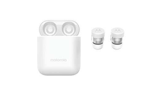Motorola Verve Buds 110 (TWS) True Wireless Compact Water-Resistant Earbuds with Mic & Alexa (White)
