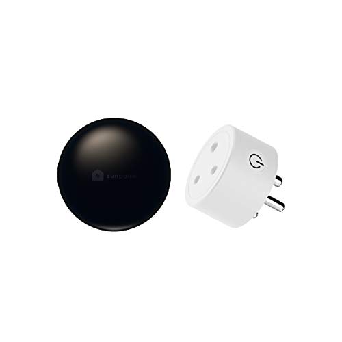 zunpulse Combo of WiFi Enabled Round 16A Smart Plug and WiFi Enabled Smart TV Remote