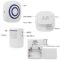 Sangmei Smart Motion Sensor Alarm Wireless Doorbell Plug-in Door Bell Home Security Infrared Detector Alert Kits with 2 PIR Sensors 1 Receiver 38 Chime Tunes LED Indicators TN#