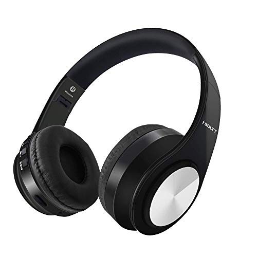 Fire-Boltt Blast 1000 Hi-Fi Stereo Over-Ear Wireless Bluetooth Headphones with Foldable Earmuffs, 20-Hours Playtime & Built-in Mic (Black)