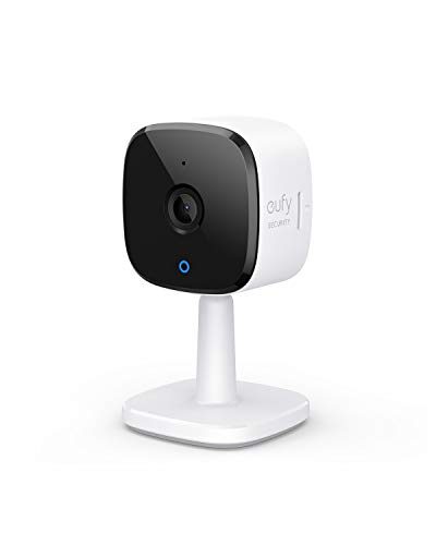 eufy Security 2K Indoor Cam, Plug-in Security Indoor Camera with Wi-Fi, IP Camera,Human and Pet AI, Works with Voice Assistants, Night Vision, Two-Way Audio, HomeBase Not Required