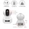 D3D 826 (1920x1080P) 2 0MP Alexa Enabled | Face Detection | Voice Detection | Smart Tracking | WiFi Wireless IP Night Vision Home Security CCTV Camera System with Mobile connectivity | White & Black