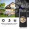 Video Doorbell, 1080P HD LED WDR Smart Night Vision 166 Degree Wide-Angle Lens Doorbell Camera Passive Infrared Detection IP65 Waterproof 6 Mobile Phones Monitoring Wireless Camera Doorbell(Black)