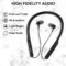 AD NET-POWER OF SPEED 337 Bluetooth 5.0 Wireless Headphones with Deep Bass, Ergonomic, IPX4 Sweatproof Neckband, Magnetic Earbuds, Voice Assistant, Passive Noise Cancelation & Mic – (Black)_AD-337