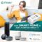 Finery 3-Channel Smart WiFi Switch Works with Alexa & Google Home (2500×3) watts iOS and Android