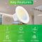 Auslese™ Tuya WiFi Intelligent White Color + RGB, Color Changing Cool White Dimmable Downlight for Ceiling 9W Smart LED Work with Alexa & Google Home